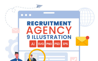9 Recruitment Agency Illustration