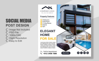 Real Estate Instagram Post Template in PSD - 042