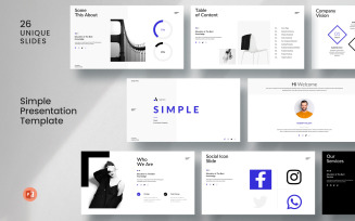 Simple Presentation Template Layout
