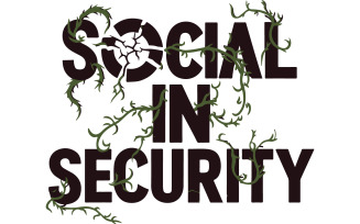 Social in Security T-shirt design vector