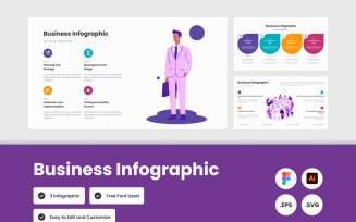 Transform your business data into compelling visuals with Business Infographic Template V1