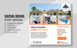 Real Estate Instagram Post Template in PSD - 060