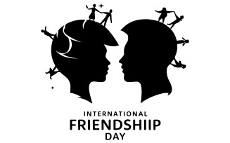 friendship-day-silhouette-vector-Art Illustration