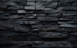 Old dark stone wall_black stone wall pattern_dark stone wall pattern_dark