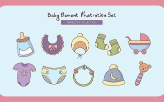Baby Element Illustration Set