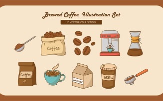 Brew Coffee Illustration Set