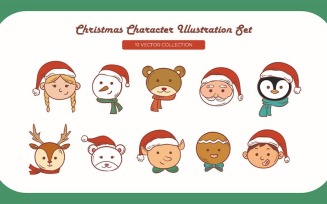 Christmas Character Vector Set