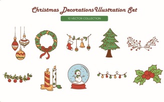 Christmas Decoration Vector Set