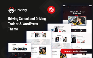 Drivinly – Driving Car School and Driving Trainer WordPress Theme