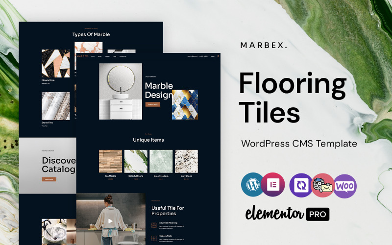 Marbex - Flooring Tiles WordPress Elementor Theme WordPress Theme