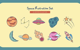 Space Illustration Set Collection