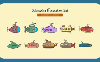 Submarine Vector Set Collection