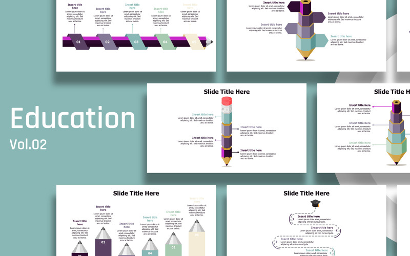 Business Education Infographic Ready to use PowerPoint Template