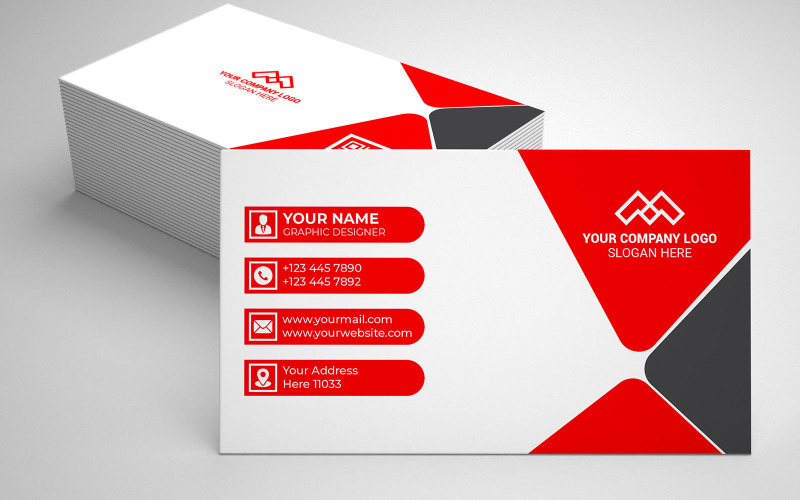 Corporate Business Card Template | Business Card 120 Corporate Identity