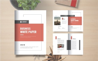 Corporate business white paper or Company white paper brochure design