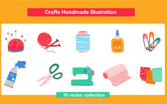 Crafts Handmade Illustration Set