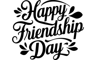 happy friend ship day design for t-shirt