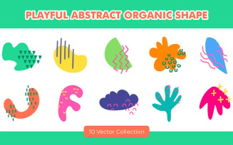Playful Abstract Organic Shape Vector