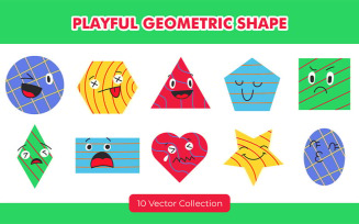Playful Geometric Shape Set Collection