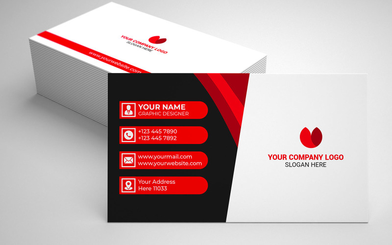 professional elegant business card110 Corporate Identity