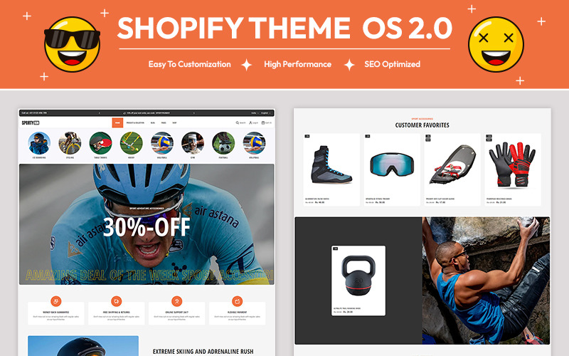 Sportyrun - Sports Clothing & Fitness Equipment Multipurpose Shopify 2.0 Responsive Theme Shopify Theme