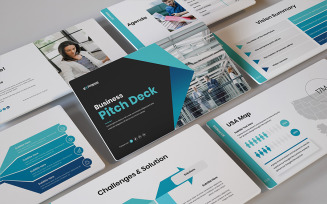 Visions - Business Pitch Deck Google Slides Template