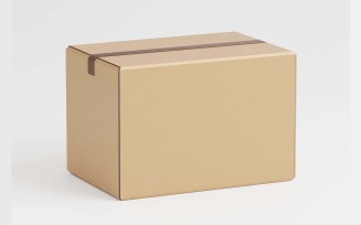 Cardboard box high quality 3d model