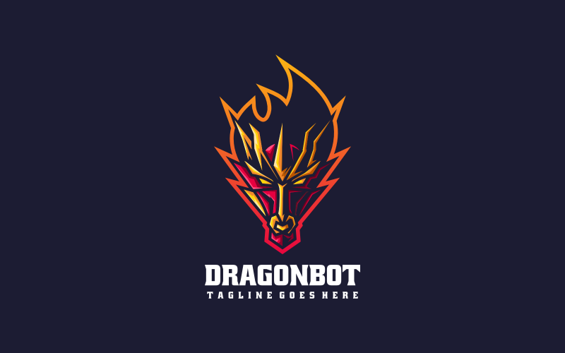 Dragon E- Sport and Sport Logo Logo Template
