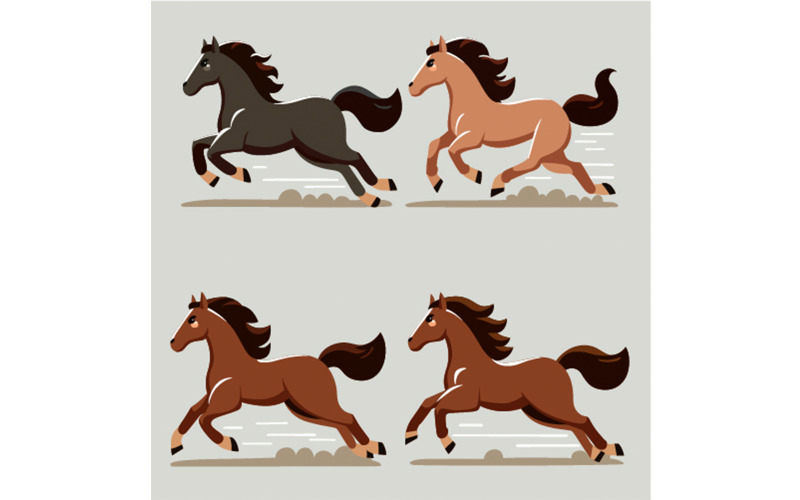 "FREE" Hand Drawn Horse Elements Collection Illustration