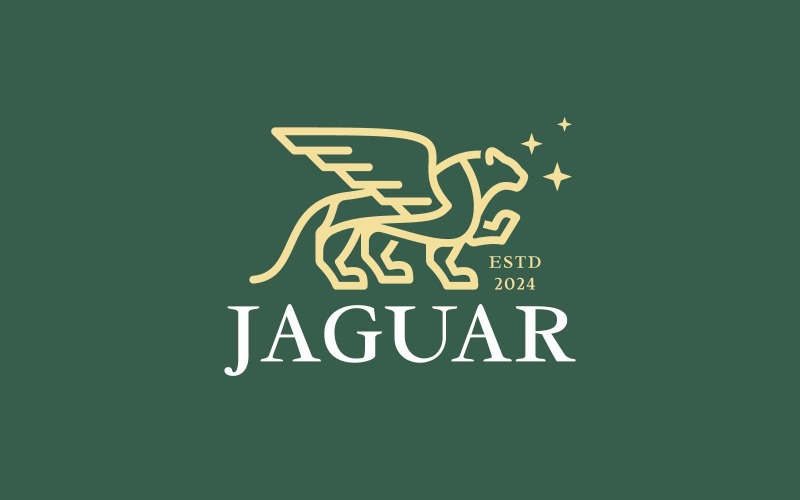 Jaguar - Animal monogram logo Logo Template