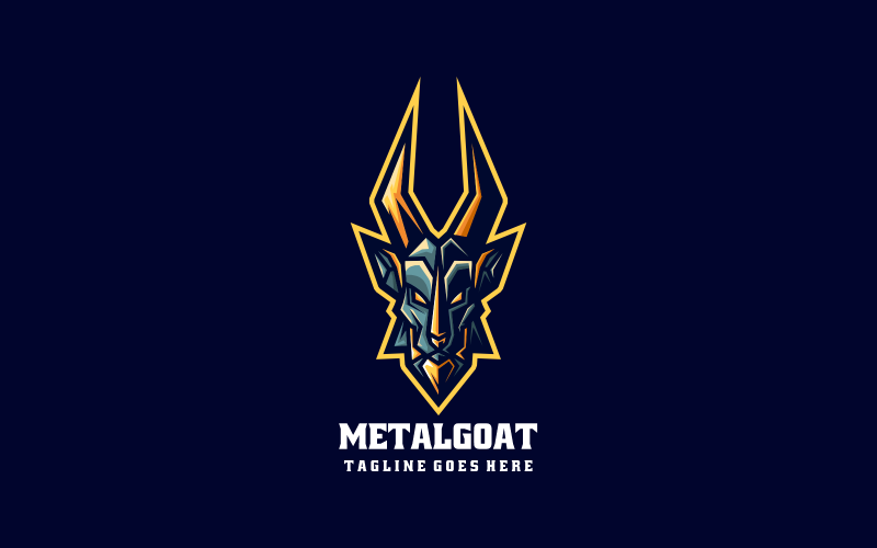 Metal Goat E- Sport and Sport Logo Logo Template
