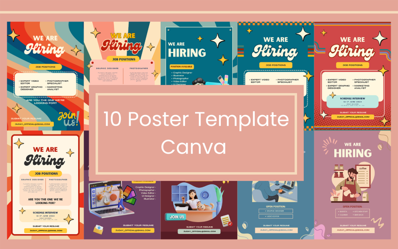 Modern Canva Poster Template Corporate Identity