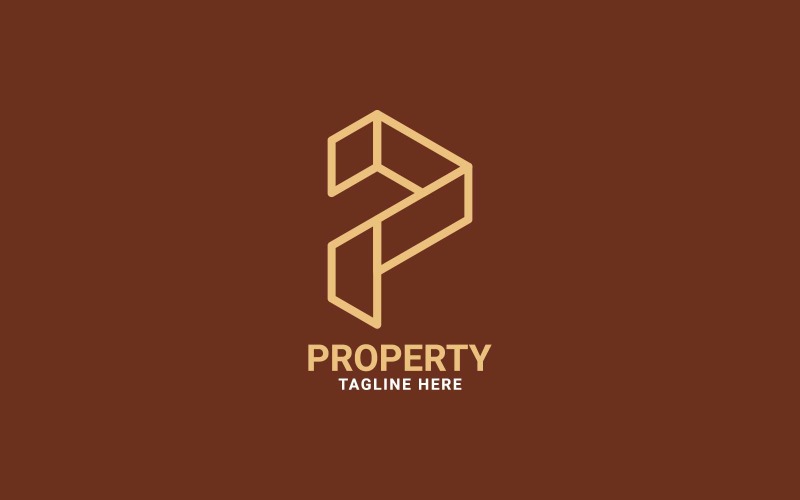 Property - Letter P monogram logo Logo Template