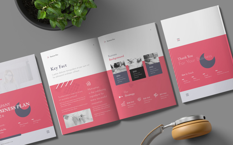 Best Business Plan Template (InDesign) Magazine Template