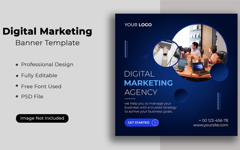 Digital Marketing Agency Design Template 01 Social Media