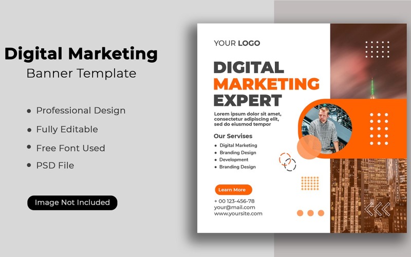 Digital Marketing Agency Design Template 06. Social Media