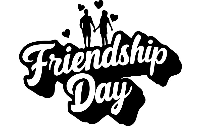 Happy friend ship day vector Illustration