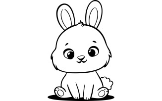 illustration of a bunny vector