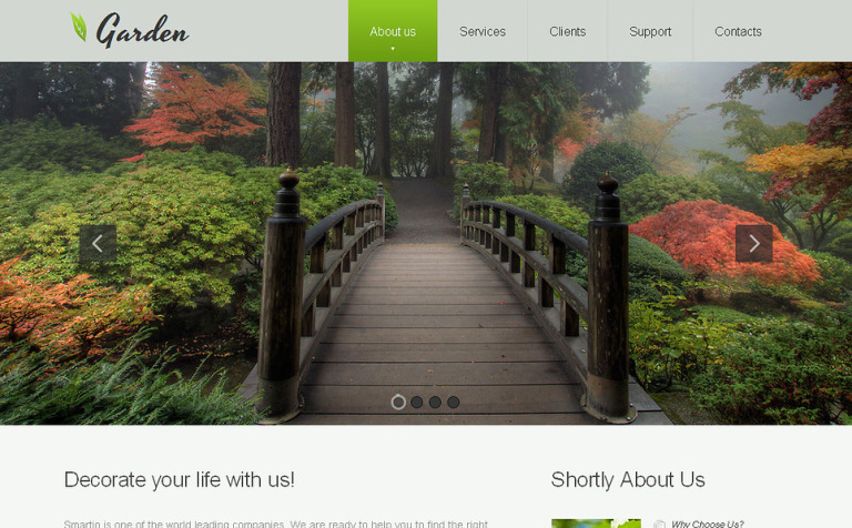 Garden Design Premium Moto CMS HTML Theme Big Screenshot Garden Design Moto CMS HTML Template New Screenshots BIG