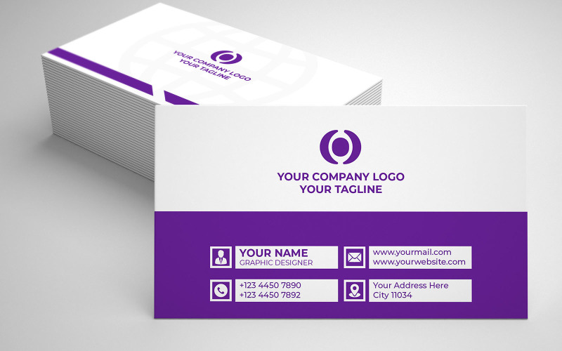 Business Card Template - Creative Visiting Card Templates Design Corporate Identity