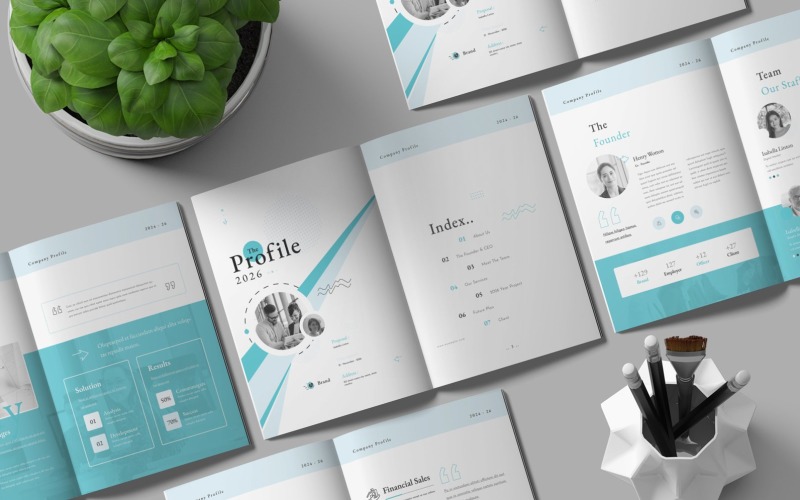 Corporate Company Profile Template Magazine Template