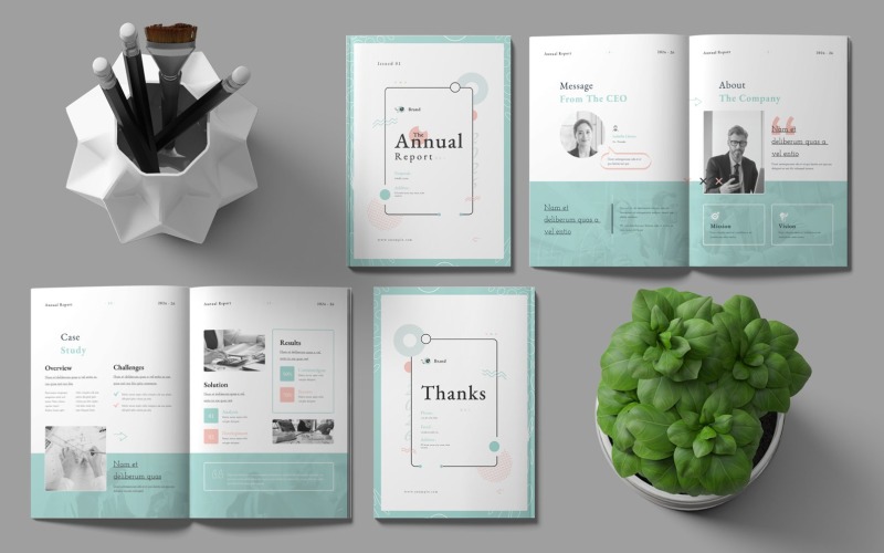 Creative - Annual Report Template Magazine Template