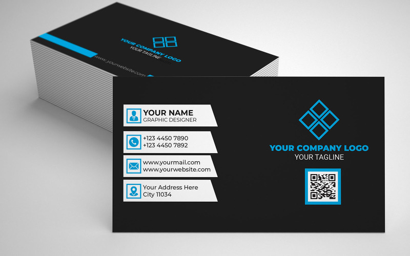 High-Quality and Customizable Business Card Templates Design Corporate Identity