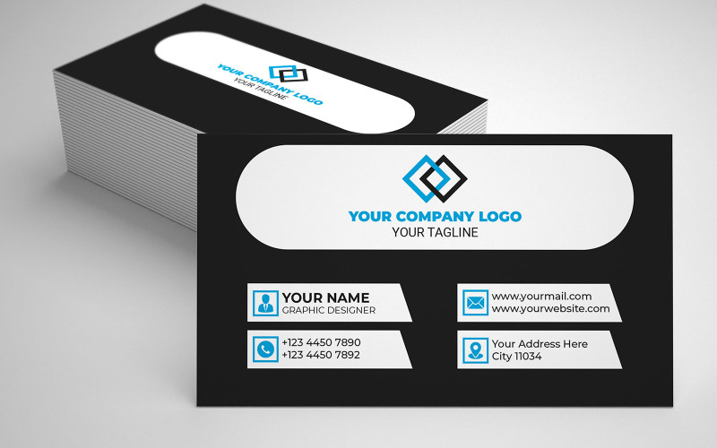 High-Quality, Customizable Business Card Corporate Identity