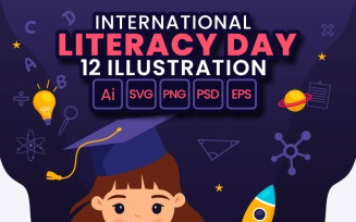 12 International Literacy Day Illustration