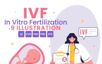 9 IVF or In Vitro Fertilization Illustration