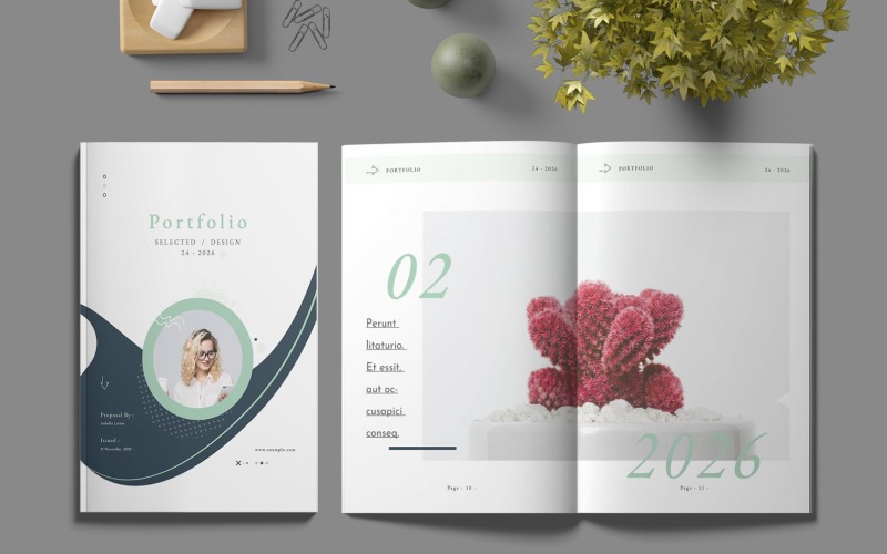 Portfolio Layout Template - InDesign Magazine Template