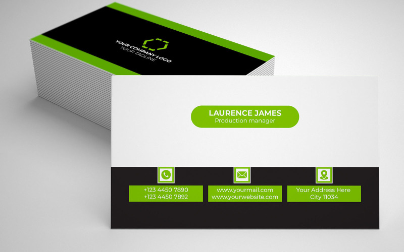 Unique Clean & Creative Modern Professional Business Card Design Corporate Identity