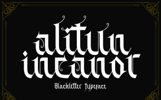 Alitun incanor font modern