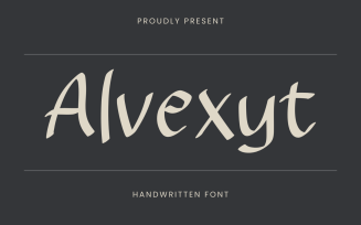 Alvexyt - Handwritten Font